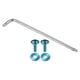 thumbnail image 1 of 1 Set 1/4" M6 Tornillos de Placa de Matrícula Antirrobo Universal - Kits de Sujetadores de Seguridad para Marco de Etiqueta de Coche con 2 Arandelas - Aleación de Titanio Azul, 1 of 7