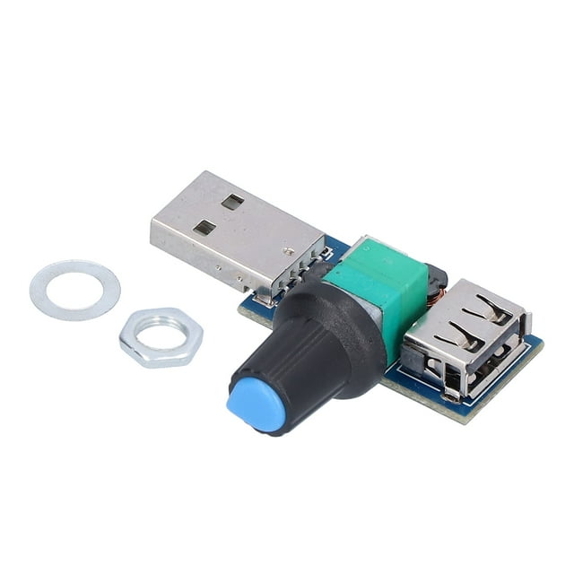 Mgaxyff Contrôleur de Ventilateur USB Réglable, Régulateur de Ventilateur USB, Contrôleur de Vitesse de Ventilateur USB, Module de Réglage de Vitesse à Faible Bruit