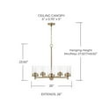 thumbnail image 3 of Capital Lighting 446851MB-532 Mason 5 Light 26" Wide Chandelier - Black, 3 of 7