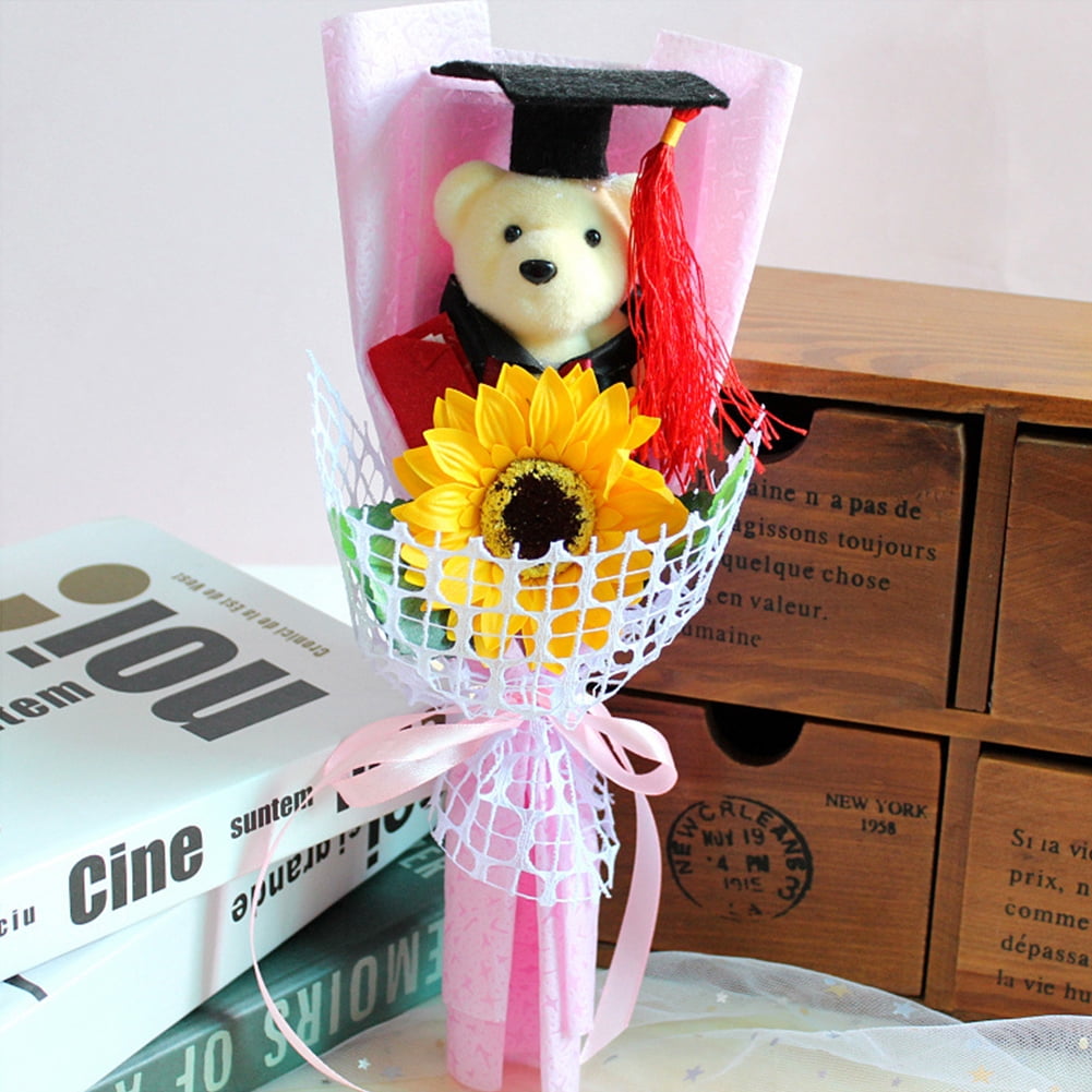 graduation bear bouquet