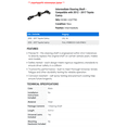 thumbnail image 2 of Intermediate Steering Shaft - Compatible with 2012 - 2017 Toyota Camry 2013 2014 2015 2016, 2 of 2