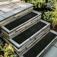 thumbnail image 2 of Mohawk Home Indoor/Outdoor All-Weather Waterproof Multi-purpose Non-slip Matrix Honeycomb Stairtread, Black, 9" X 2' 11", 2 of 8