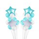 thumbnail image 4 of Matsuzay 11/25 Uds. Globo de látex transparente de ágata de mármol conjunto de confeti de lentejuelas cumpleaños fiesta de aniversario número Kits de decoración para fiestas azul Matsuzay JJ15589-07, 4 of 6