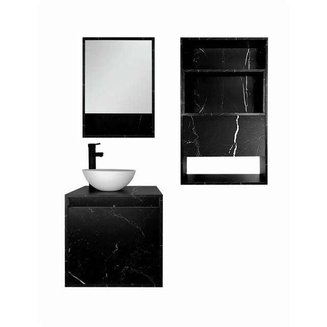 Combo Gabinetes Para Baño KAMPALA Con Sobre WC Y Botiquín.