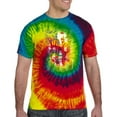 thumbnail image 2 of Wild Bobby, Smiling American Flag Skull, Pop Culture, Tie-Dye Tees, Reactive Rainbow, Medium, 2 of 3