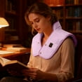 thumbnail image 3 of Hearth & Gear Neck And Shoulder Heating Pad Fast Heating Portable Pad Adjustable USB Heating Pad Soft Gray Heating Pad For Home Travel Use Monkey Foot Weight Couch Bike Pedal Hand Heating Pads Travel, 3 of 4
