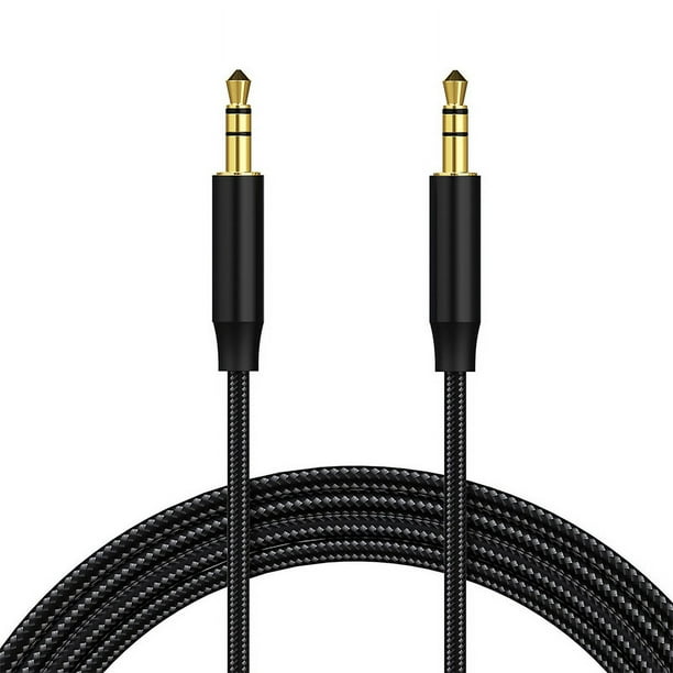 Cable de audio estéreo de 3,5 mm macho a macho AUX para automóvil Conversión de audio