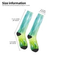 thumbnail image 2 of Lsque green grass and butterfly Printed Crew Socks Men's Women's LightWeight Thin Casual Calf Socks ,Knee High Socks,Cotton Socks, 2 of 6
