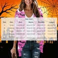 thumbnail image 3 of NTACZA Cardigans for Women Kimono Lightweight Halloween Printed 3/4 Sleeve Open Front Fall Casual Cardigan Pink L, 3 of 5
