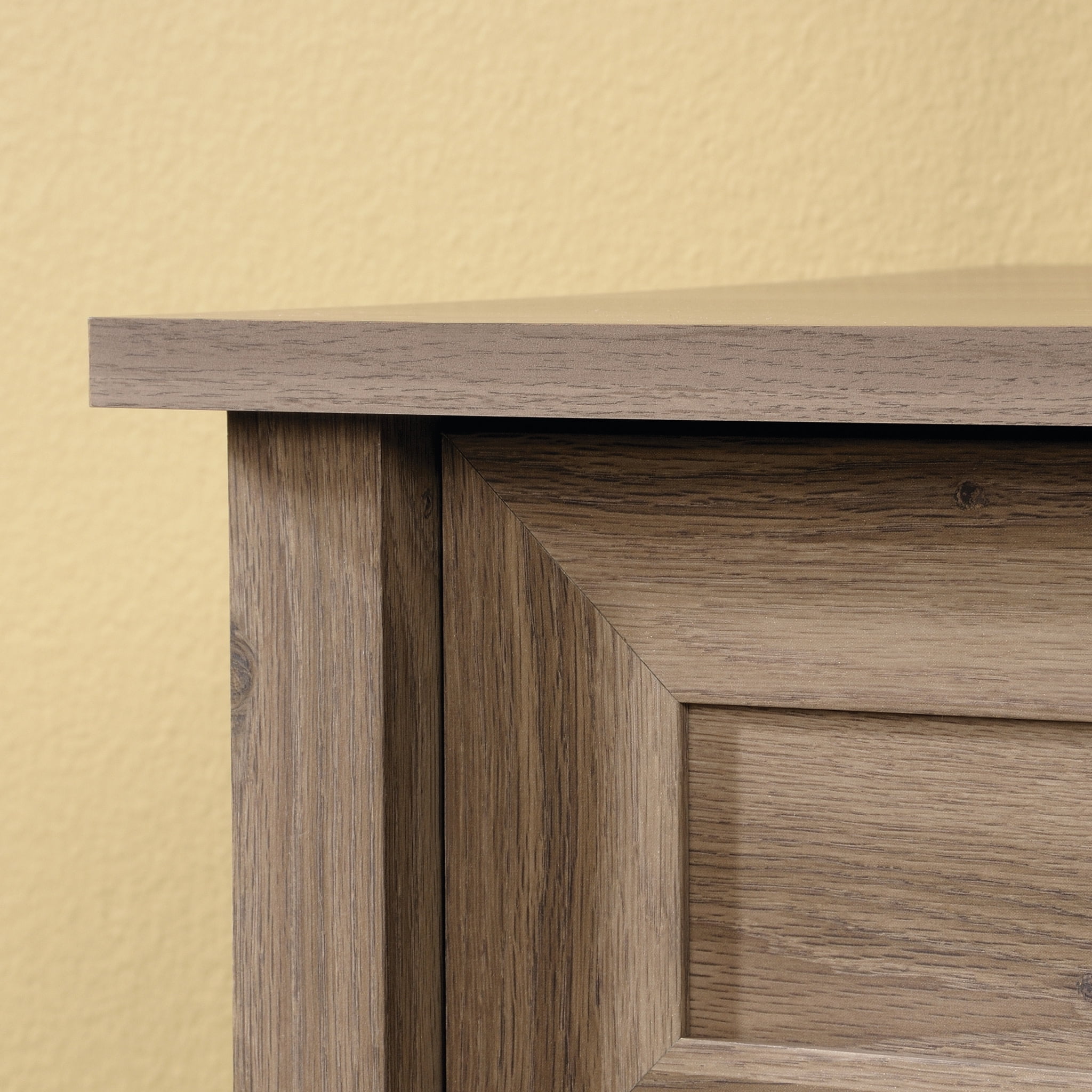 Sauder County Line 6 Drawer Dresser, Salt Oak Finish