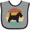 thumbnail image 3 of Inktastic Scottie Dog Vintage Scottish Terrier Boys or Girls Baby Bib, 3 of 4