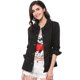 thumbnail image 2 of Chaqueta Utilitaria Ligera Allegra K con Bolsillos y Cordón para Mujer Negro XS, 2 of 6
