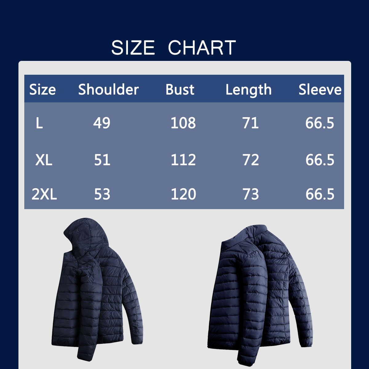 Packable Short Down Jacket Winter Puffer Coat Lightweight Quilted Down Parka Coat Hiking Outwear - image 2 of 4