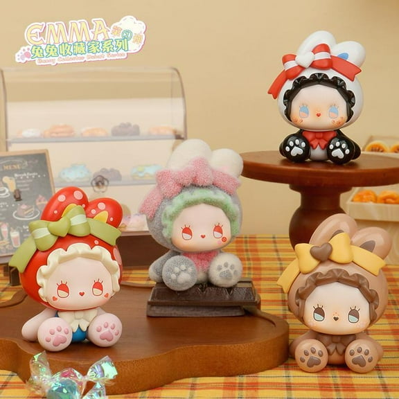 LUCKY EMMA Bunny Collector Series Surprise Box Vol. Creative Treasures: Secret Forest Trend Toy Blind Box Adorable Figurine Gift, Random Style