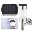 thumbnail image 2 of 2 Pack Stainless Steel LED Solar Wall Lights with Sensor for Garden Yard, 2 of 4