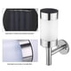 thumbnail image 2 of 2 Pack Stainless Steel LED Solar Wall Lights with Sensor for Garden Yard, 2 of 4