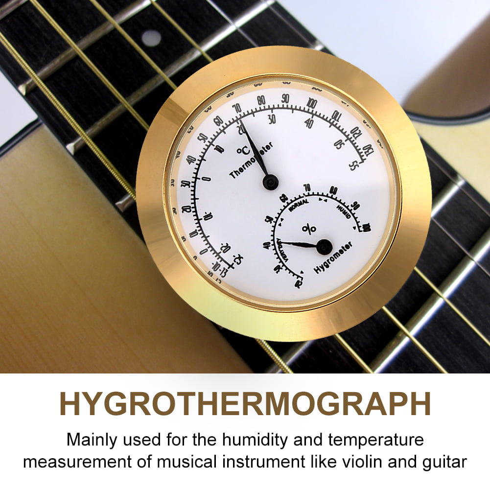 NEW LCD Display Thermometer Hygrometer Humidors Instrument Case Violin Guitar 