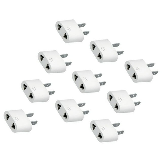 Adaptador de viaje ANGGREK adaptador de enchufe blanco portátil