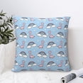 thumbnail image 6 of Rateoe Rainbow Dinosaur Pattern Throw Pillow Cover Premium Pillow Stuffer Sham Square for Decorative Cushion Bed Couch Sofa(Pillow insert not included), 6 of 8