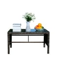 thumbnail image 4 of Brown Rattan Table | Water Resistant Frame | Patio Dining, 4 of 5