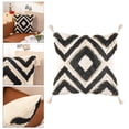 thumbnail image 5 of Boho Tassel Throw Pillow Cover Tribal Style Hotel Office Black, 5 of 6