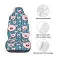 thumbnail image 4 of Wukai Funny Pig Faces Full Set Car Seat Covers with Soft Padding Universal Auto Front Seats Protector and Cushion Mat, 4 of 5