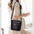 thumbnail image 3 of Soft Leather Messenger Bag Large Capacity Style Shoulder Bag for Men Women Durable Crossbody Bag, 3 of 6