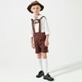 thumbnail image 3 of Tiijoy Big Boys Vintage Suspender Shorts Summer Kids Soft Casual Shorts, Sizes 7-8, 3 of 4