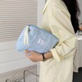 thumbnail image 5 of Clearance! Lotpreco Coquette Sesthetic Makeup Bag,Large Travel Quilted Cosmetic Organizer,Cotton Makeup Pouch Travel Toiletry Case for Women Girls Kawaii Stuff, 5 of 6