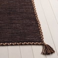 thumbnail image 4 of SAFAVIEH Montauk Bijar Solid Cotton Area Rug, Brown/Black, 2'3" x 4', 4 of 12