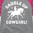thumbnail image 3 of Instant Message - Saddle Up Cowgirl - Toddler And Youth Girls Raglan Graphic T-Shirt, 3 of 6