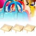 thumbnail image 1 of 100pcs 4 Claw Decoration Rivet, Leather Rivets, Pyramid Clothing Shoes Handbag For Bracelets Gold,Silver,Black,Bronze, 1 of 8