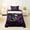 Black Purple D, variant on Feelyou Gothic Skull Alphabet J Twin Sheets for Women Girls, Dreamy Purple Rose Bedding, 3 Pieces, 1 Flat Sheet, 1 Fitted Sheet and 1 Pillowcase