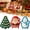 3PCS-A, variant on Christmas Mini Pie Mold Collection, Hand Pie Mold Set, Christmas Pie Molds with 9 Embossed Holiday Designs, Reusable Pastry Molds for Home Baking