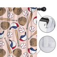 thumbnail image 4 of Blackout Kids Curtains,Pink Baseball Gear Pattern Childrens Insulated Curtains Set Of 2,Bedroom Essentials,Toddler Room Decor 42"x63", 4 of 5
