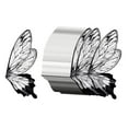 thumbnail image 2 of 80 piezas de papel de regalo de flores con alas de mariposa para decoración de bodas y fiestas Negro, 2 of 9