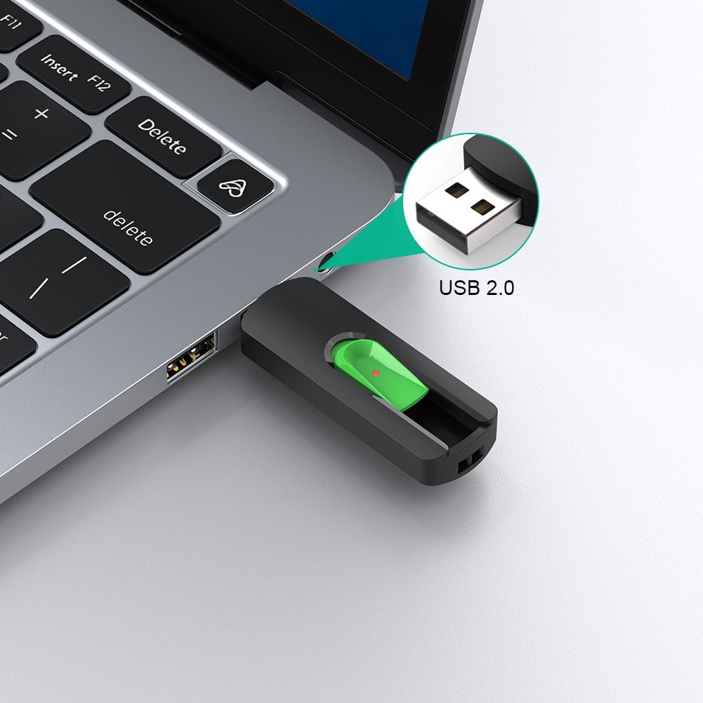 KOOTION 10 Pack 64GB USB Flash Drives Retractable Slide Thumb Drive Jump Zip Drive Memory Sticks Data Storage Backup for PC, Laptop