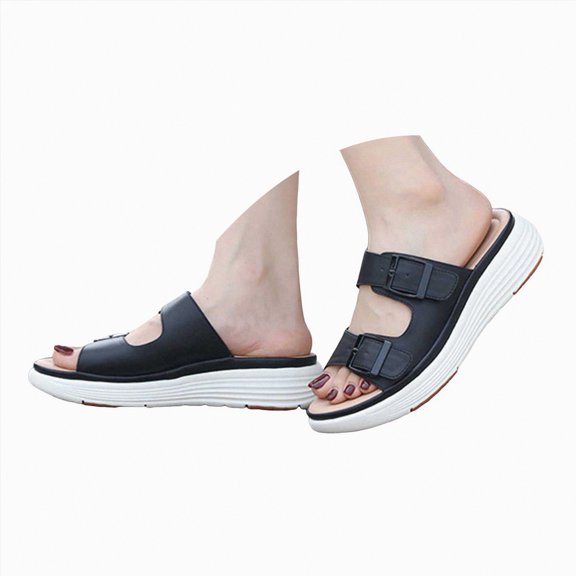 HCNTES Hana - Genuine Leather Suede Classic Clog Womens Shoes - Slip On Mule Comfortable Shoes for Women(Black,9)