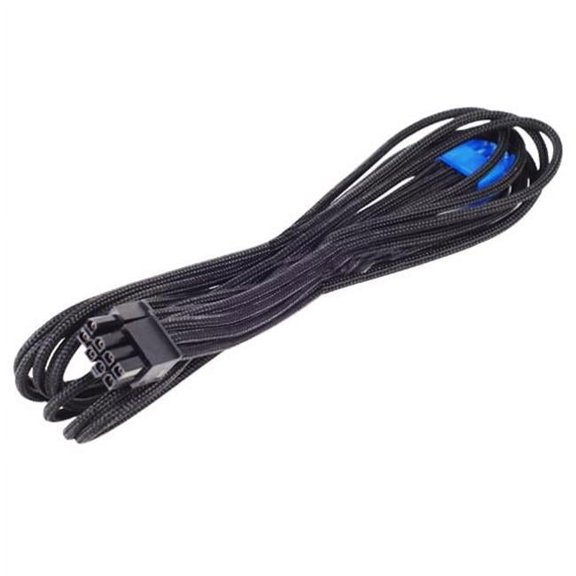 Silver Stone Technologies PP06B-PCIE55 550 mm 8 Pin Individually Sleeved Modular Cable, Black
