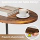 thumbnail image 3 of Mesa auxiliar plegable Elbourn, soporte de TV en forma de C, marco de metal, 3 of 9