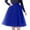 Blue, variant on Dpytoraw Womens Pleated Knee Length Skirt Adult Tutu Dancing Skirt Blue One Size