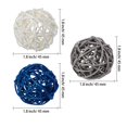 thumbnail image 3 of Bolas de ratán Yaomiao para rellenar jarrones, 15 unidades, 4,5 cm, azul, gris y blanco, 3 of 7