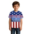 thumbnail image 3 of FYDUU Kids 4th Of July Shirt T-Shirts Boys Short Sleeve Casual T Shirts Fourth Of July Patriotic Outfits Summer Independence Day Tee Tops 13-14 Years, 3 of 3