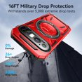 thumbnail image 5 of for Google Pixel 9 Pro/Pixel 9 2024  Case with 360° Ring Kickstand, Dual Layer Military Grade Heavy Duty Shockproof Protection Rugged Phone Case Cover for Google Pixel 9 Pro. SHJ-Black, 5 of 6