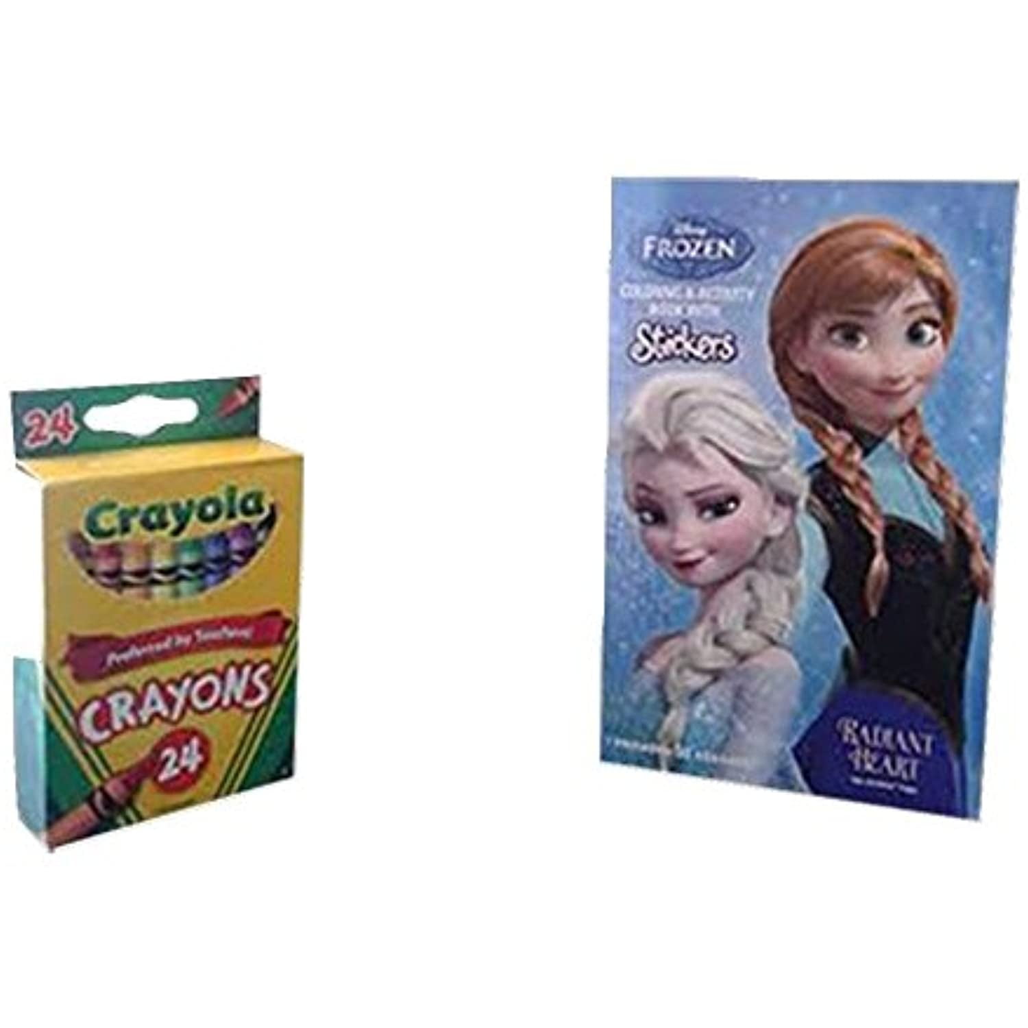 Disney Frozen Coloring Activity Book With Stickers And Crayons Bundle ...