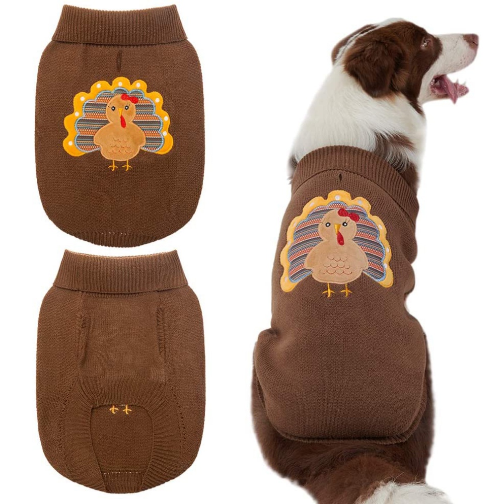 turkey dog sweater