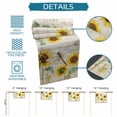 thumbnail image 6 of Sunflower Cotton Linen Rectangle Table Runners 13"x48", Vintage Yellow Summer Botanical Dragonfly Coffee Table Runner Dresser Scarves Luxury Table Runners for Wedding Party Banquet Dinner Decor, 6 of 8