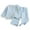 Blue, variant on Esaierr Kids Toddler Baby Girls Spring Fall Outfit Long Sleeve Cotton Button Tops Flare Pants 2PCS Cute Clothes Set for 1-6 Years