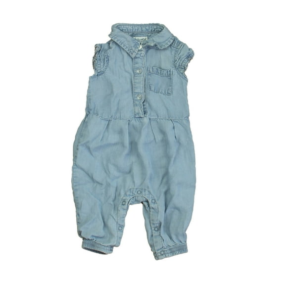Pre-Owned Splendid Girls Blue Romper size: 3-6 Months (Good)