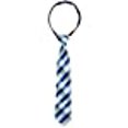 thumbnail image 3 of Spring Notion Boys' Pre-tied Woven Zipper Tie Large Blue Checkered, 3 of 9